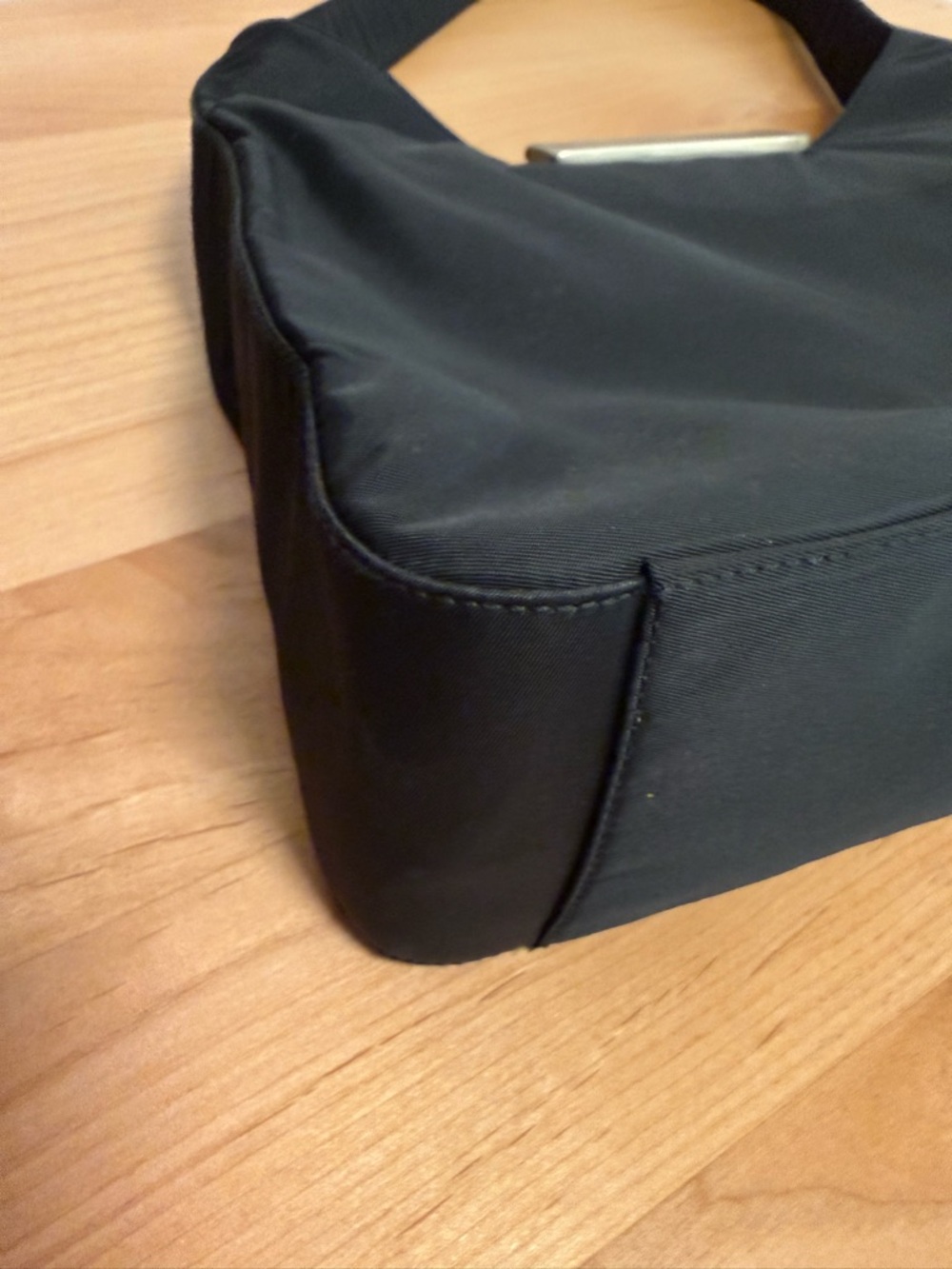 Authentic Vintage Prada Black Nylon Shoulder Bag - Picture 11 of 16